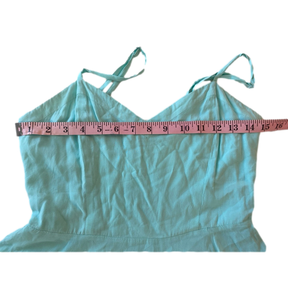 Aritizia Talula Lipinski Soft VNeck Sleeveless Fit And Flare Mini Dress Blue 4 ⛸ - Picture 5 of 8